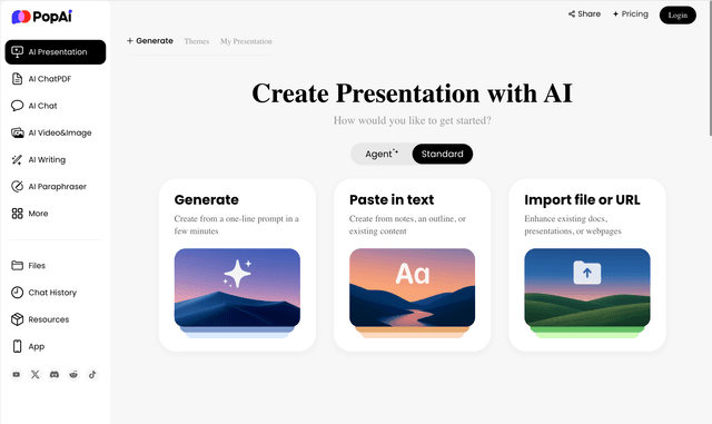 POP AI : Create Presentation with AI