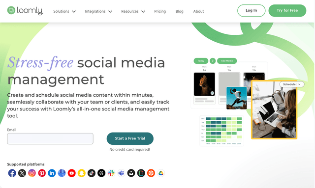 Loomly: Create and schedule social media content within minutes