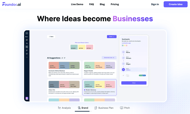 Foundor.ai: Business Planning, Supercharged by AI