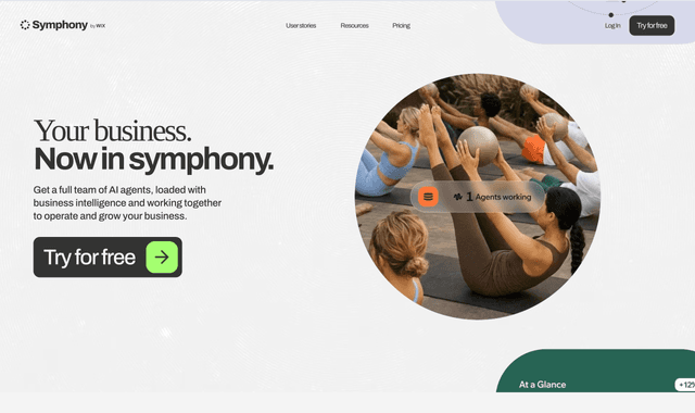 Symphony by Wix :A team of AI agents built to grow your business.