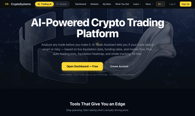 Crypto Systems :AI-Powered Crypto Trading Platform