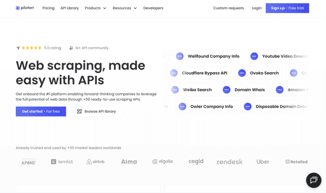 Piloterr :Web scraping, made easy with APIs