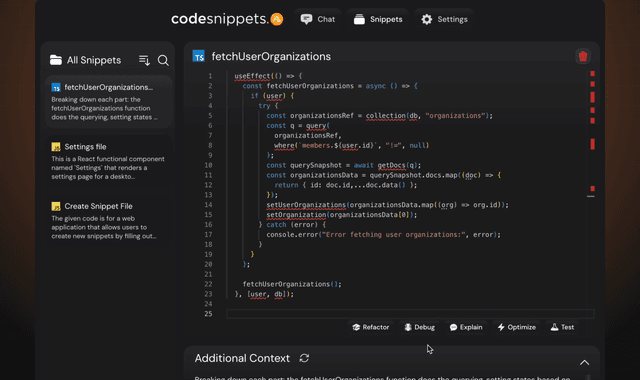 Code Snippets AI: Your team's Code Snippets library, powered by Open-Source AI