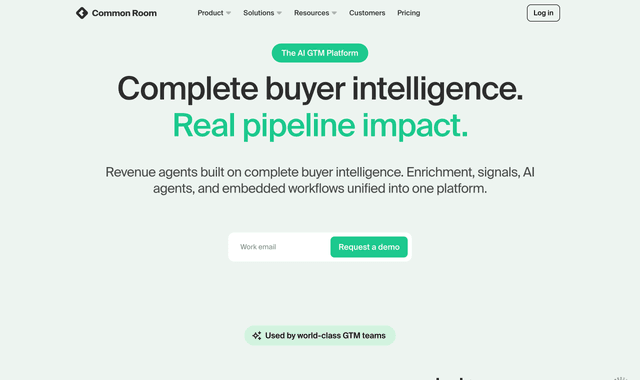 Common Room: AI-native GTM Platform powering Precision GTM at scale