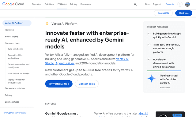 Vertex AI is a fully-managed, unified AI development platform for building and using generative AI. 
