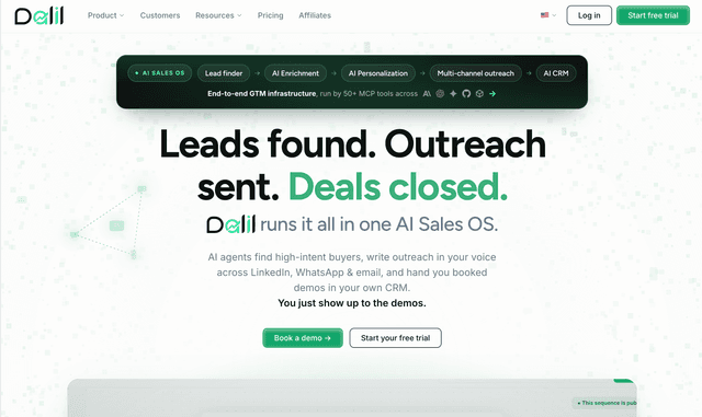 Dalil AI :AI Sales OS replacing your CRM and your outreach tool