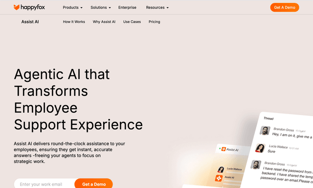 Happy Fox : Agentic AI that Transforms Employee Support Experience