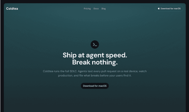 Coldtea :Ship at agent speed. Break nothing.