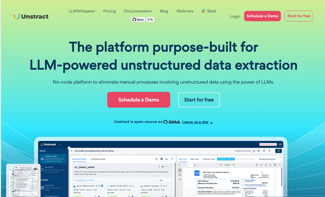 Unstract The platform purpose-built for LLM-powered unstructured data extraction
