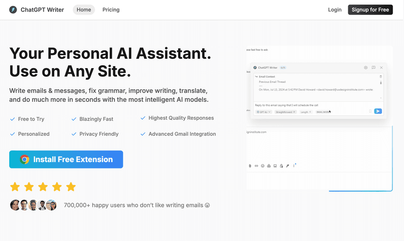 ChatGPT Writer