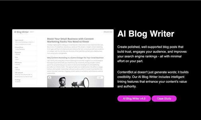 ContentBot.ai : AI Content Automation At Its Best