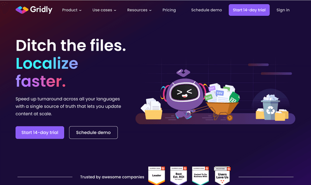 Gridly is a content management and localization platform