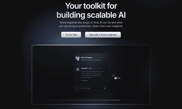 Scout building scalable AI