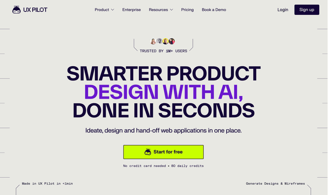 Ux Pilot AI :Generate & Iterate on UX/UI Designs Superfast