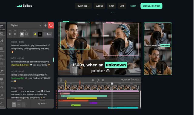 Spikes Studio: From long video to viral clips in 1 click.