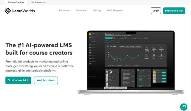 Learn Worlds : The #1 AI-powered LMS built for course creators