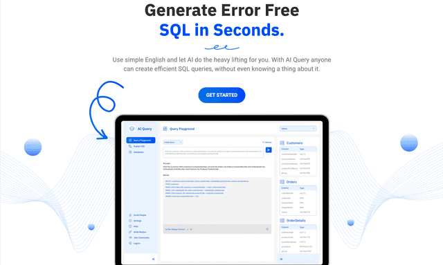 AI Query: Generate Error Free  SQL in Seconds.