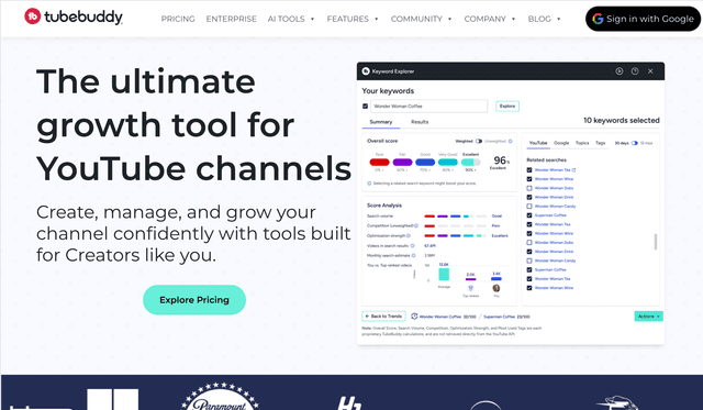 TubeBuddy is a YouTube optimization toolkit