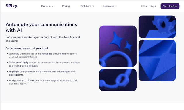 Selzy automate your communications with AI 