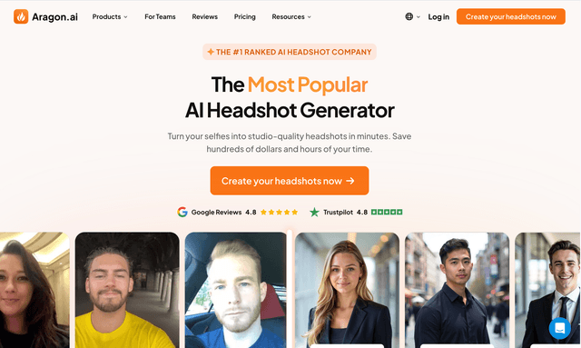 Aragon AI : The Most Popular AI Headshot Generator