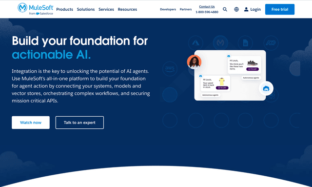 Mule Soft: Build your foundation for actionable AI.