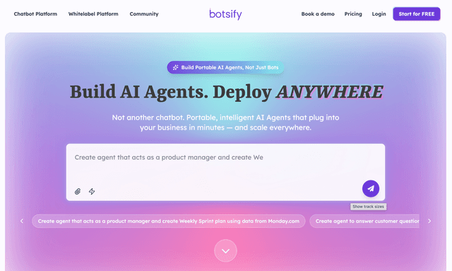 Botsify : Build AI Agents. Deploy Anywhere.