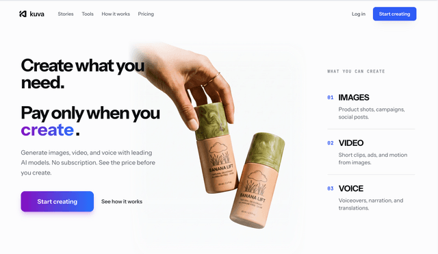 Kuva :Create AI-written, cast, and voiced story videos you control