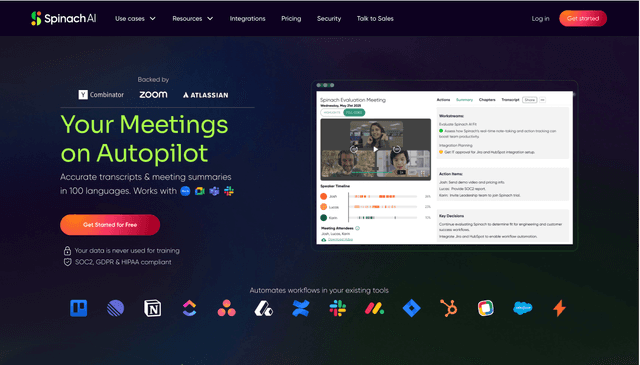 Spinach AI:Your Meetings on Autopilot