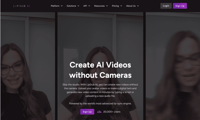 Lip Dub AI Create AI Videos without Cameras