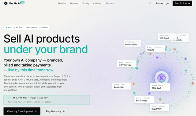 Knotie AI :Sell AI products under your brand.