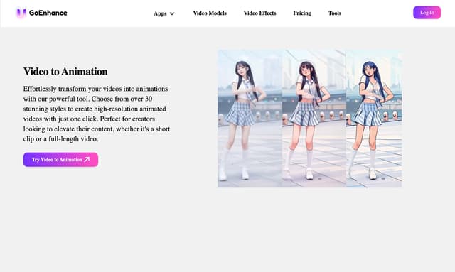 Go Enhance Video to Animation