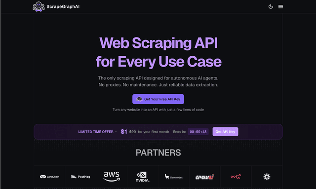 Scrape Graph AI : Web Scraping API for Every Use Case