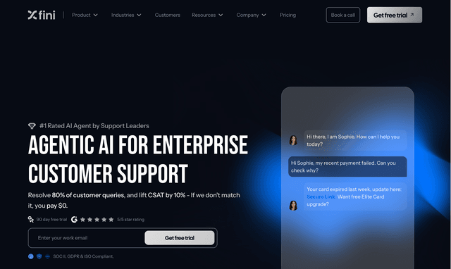 Fini :Agentic AI for Enterprise Customer Support