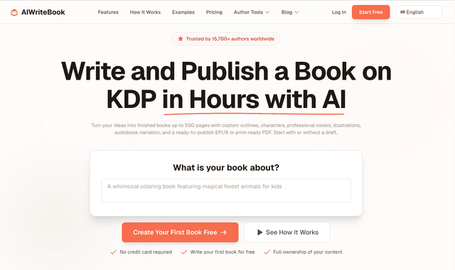 Aiwritebook: Write and Publish a Book on KDP in Hours with AI