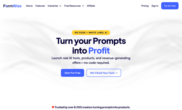 FormWise is a no-code platform