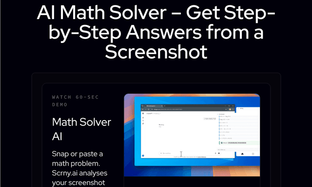 Scrny AI: AI Math Solver 
