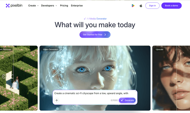 Pixelbin: Create stunning images & videos with AI prompts