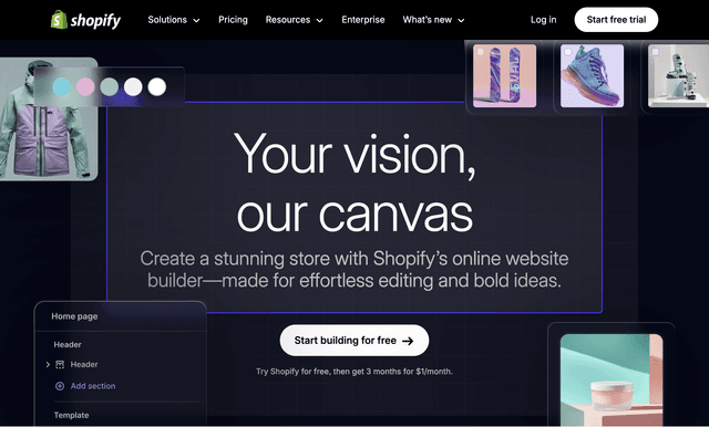 Shopify: Your vision, our canvas