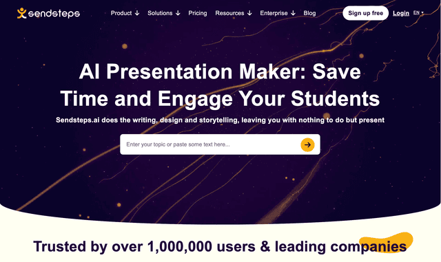 Sendsteps: AI Presentation Maker: Save Time and Engage Your Students