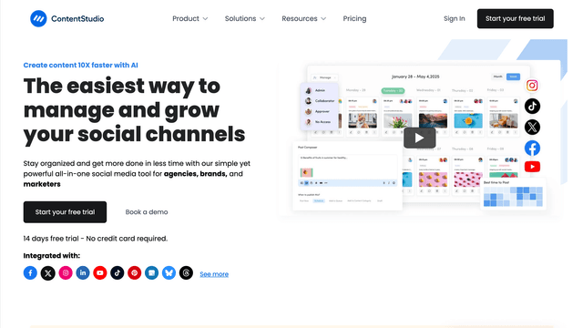 ContentStudio : The easiest way to manage and grow your social channels
