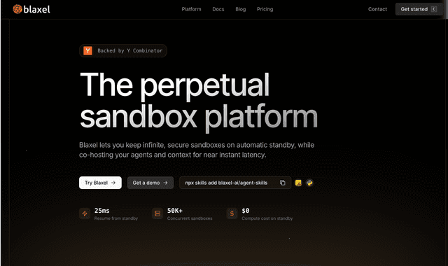 Blaxel: The perpetual sandbox platform