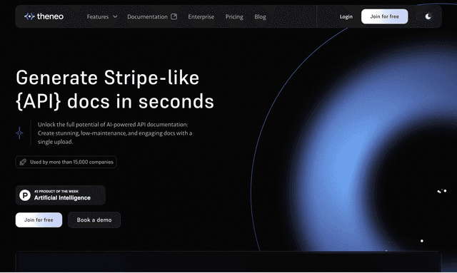 Theneo: Create stunning, low-maintenance, and engaging docs with a single upload.
