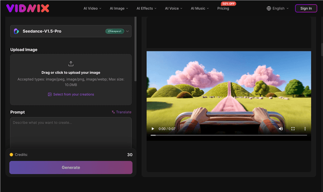 Vidnix :AI Text to Video Generator