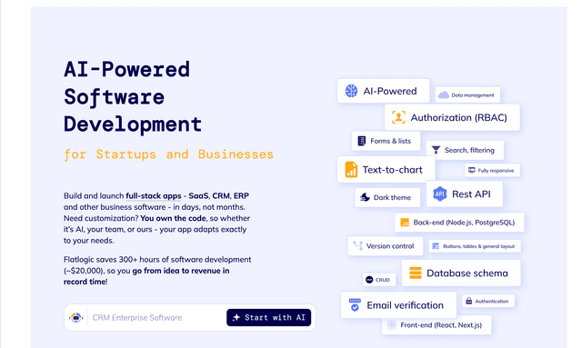 Flatlogic AI-Powered Software Development