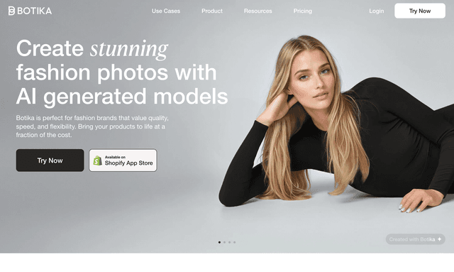 Botika : Create stunning fashion photos with AI generated models