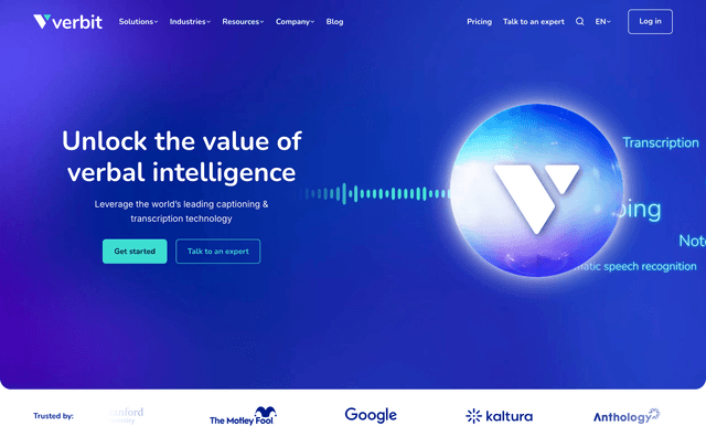 Verbit: Unlock the value of verbal intelligence
