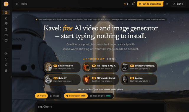 Kavel :AI image & video generator 
