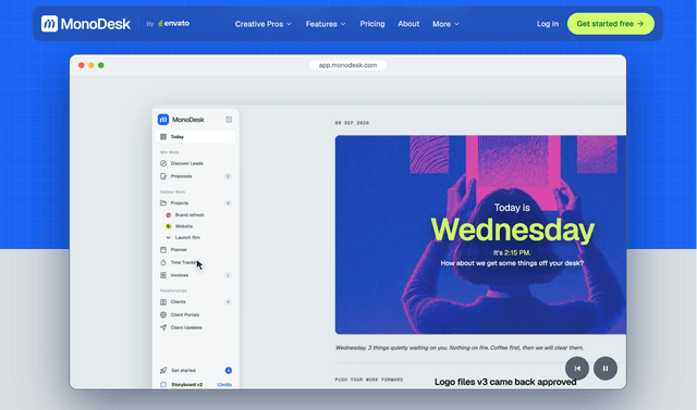 Mono Desk :Organize client work, plan your week, and let AI handle admin