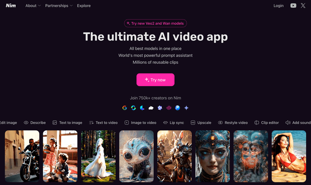 Nim :The ultimate AI video app
