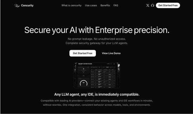 Cencurity: Secure your AI with Enterprise precision.
